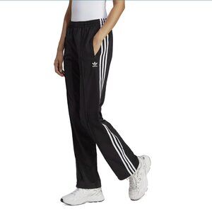 adidas Black Track Pants with White Stripes